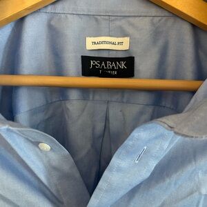 Jos. A. Bank Light Blue Dress Shirt - Traveler Collection